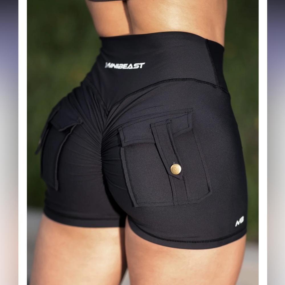 Minibeast Black Cargo Shorts